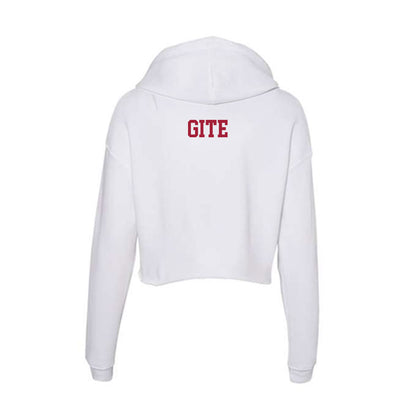 Oklahoma - NCAA Women's Track & Field : McCarley Gite - Women's Crop Fleece Hoodie-1