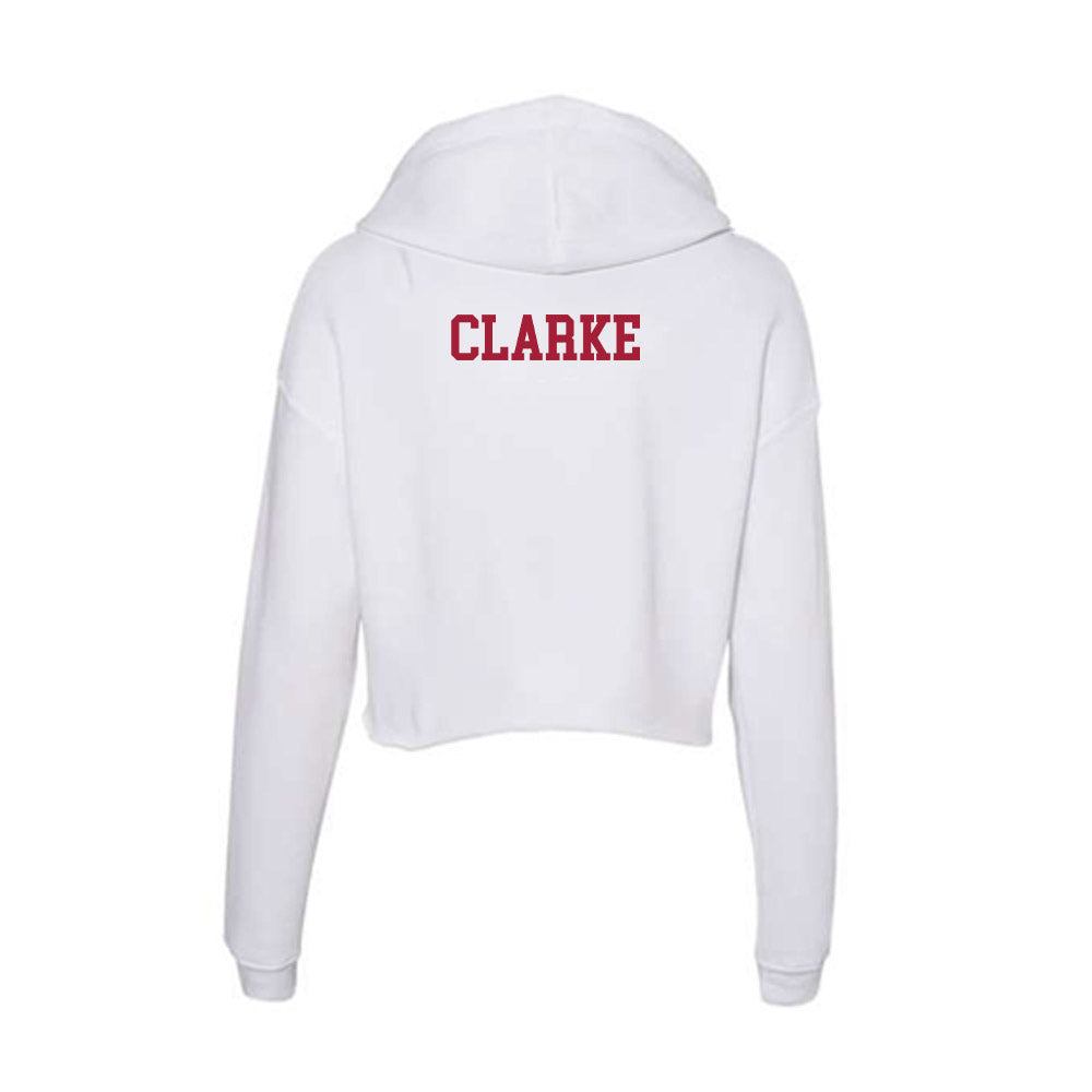 Oklahoma - NCAA Women's Track & Field : Kennedy Clarke - Women's Crop Fleece Hoodie-1