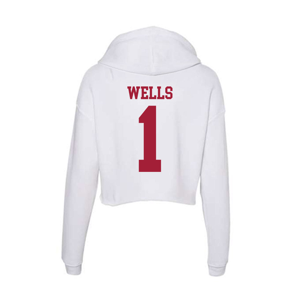 Oklahoma - NCAA Softball : Kendall Wells - Women's Crop Fleece Hoodie-1