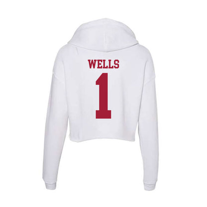 Oklahoma - NCAA Softball : Kendall Wells - Women's Crop Fleece Hoodie-1