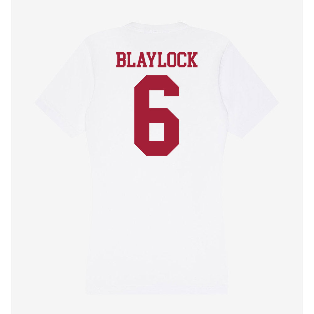 Oklahoma - NCAA Football : Tory Blaylock - Women's V-Neck T-Shirt-1