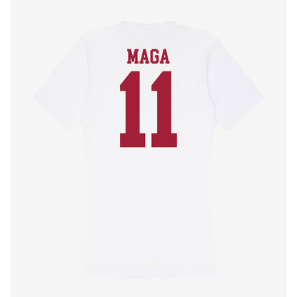 Oklahoma - NCAA Women's Volleyball : Avaya Maga - Women's V-Neck T-Shirt-1