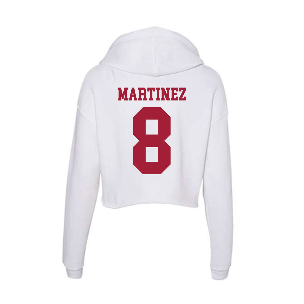 Oklahoma - NCAA Women's Soccer : Bella Martinez - Women's Crop Fleece Hooded Sweatshirt-1