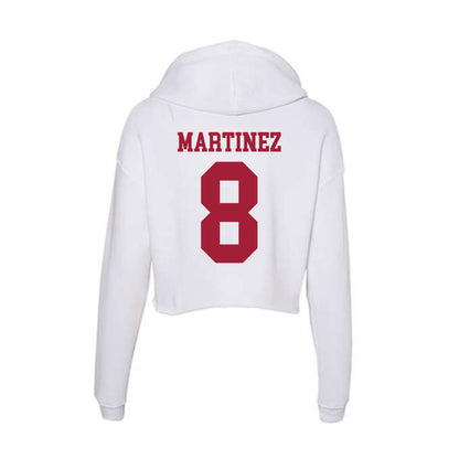 Oklahoma - NCAA Women's Soccer : Bella Martinez - Women's Crop Fleece Hooded Sweatshirt-1