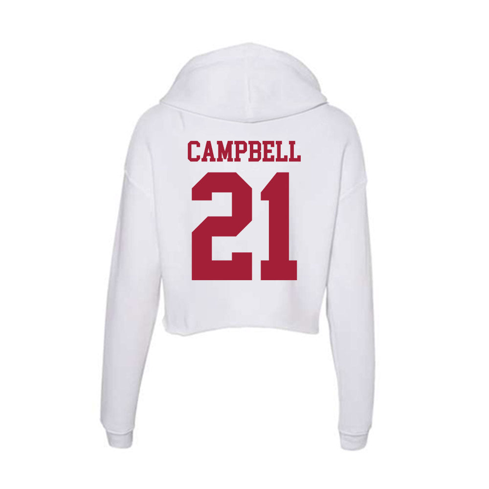 Oklahoma - NCAA Women's Soccer : Kendall Campbell - Women's Crop Fleece Hoodie-1