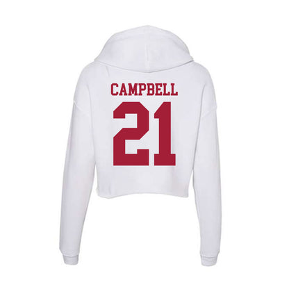 Oklahoma - NCAA Women's Soccer : Kendall Campbell - Women's Crop Fleece Hoodie-1