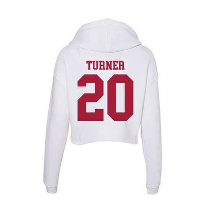 Oklahoma - NCAA Women's Soccer : Landrey Turner - Women's Crop Fleece Hooded Sweatshirt-1