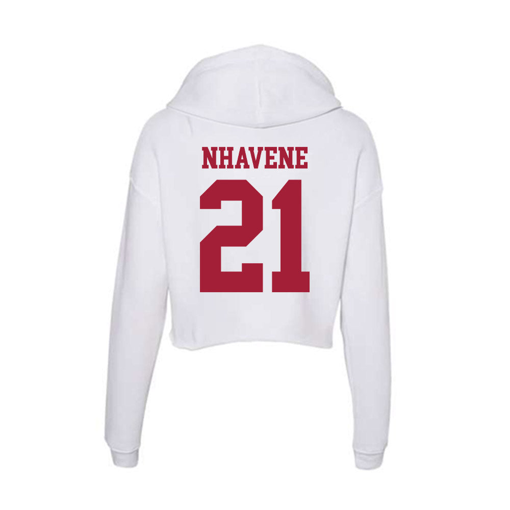 Oklahoma - NCAA Men's Tennis : Bruno Nhavene - Women's Crop Fleece Hoodie-1