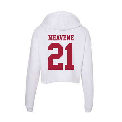 Oklahoma - NCAA Men's Tennis : Bruno Nhavene - Women's Crop Fleece Hoodie-1