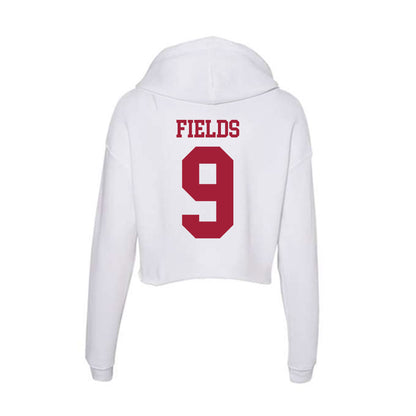 Oklahoma - NCAA Football : Dakoda Fields - Women's Crop Fleece Hoodie-1