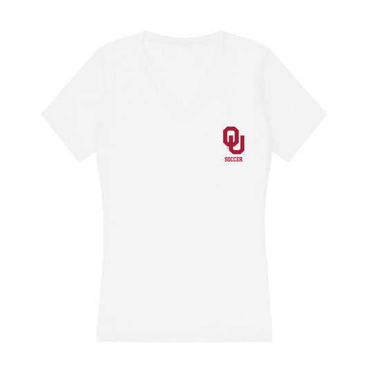 Oklahoma - NCAA Women's Soccer : Landrey Turner - Women's V-Neck T-Shirt-0