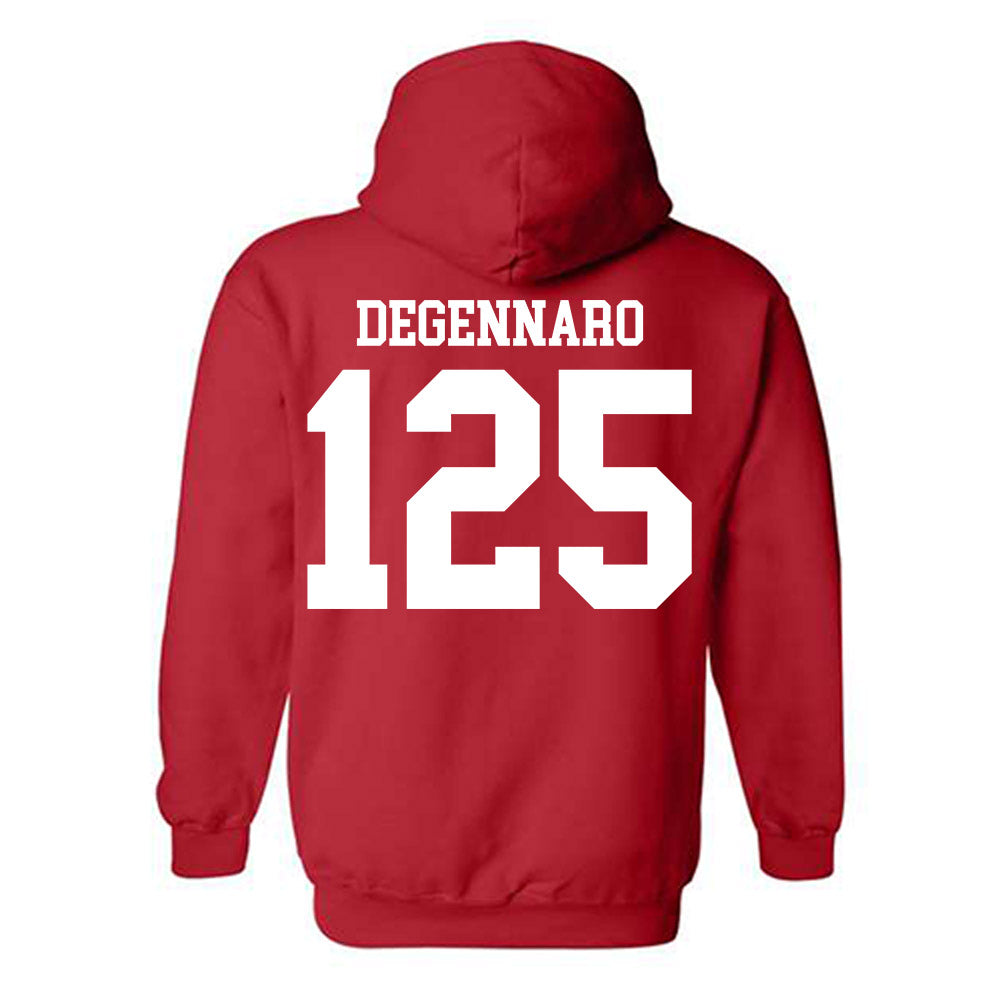Oklahoma - NCAA Wrestling : Sebastian Degennaro - Classic Shersey Hooded Sweatshirt-1