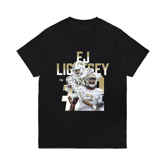 Georgia Tech - NCAA Football : Ej Lightsey - Collage Comfort Colors T-Shirt-0