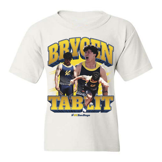 UCSD - NCAA Men's Track & Field : Brycen Tablit - Collage Youth T-Shirt-0