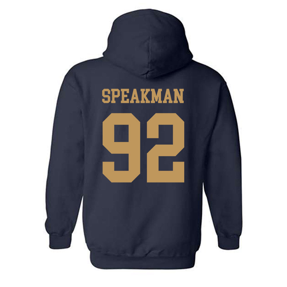 Georgia Tech - NCAA Football : Christian Speakman - Classic Shersey Hooded Sweatshirt-1