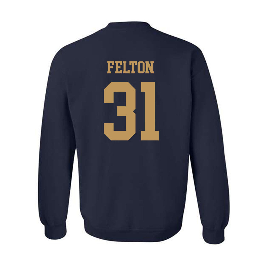 Georgia Tech - NCAA Football : Fenix Felton - Classic Shersey Crewneck Sweatshirt-1