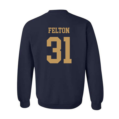 Georgia Tech - NCAA Football : Fenix Felton - Classic Shersey Crewneck Sweatshirt-1