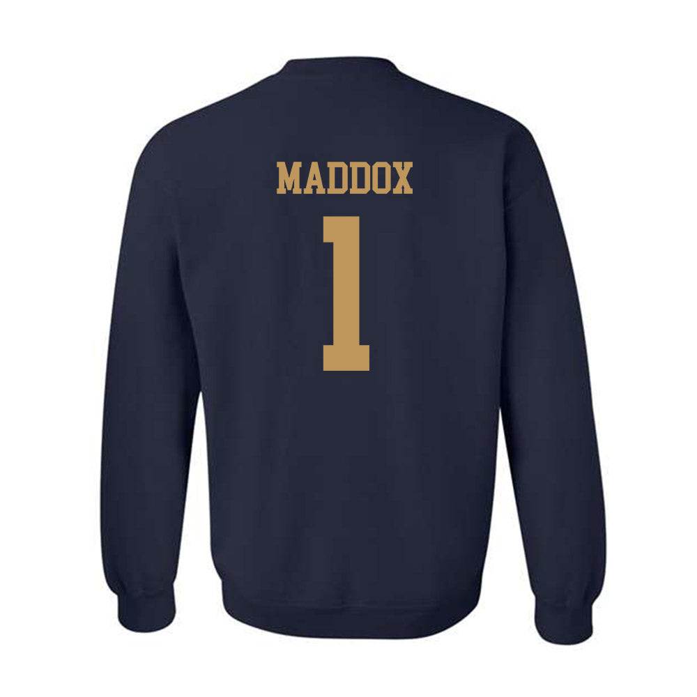 Georgia Tech - NCAA Football : Trelain Maddox - Classic Shersey Crewneck Sweatshirt-1