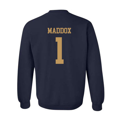 Georgia Tech - NCAA Football : Trelain Maddox - Classic Shersey Crewneck Sweatshirt-1