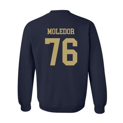 Georgia Tech - NCAA Football : Krew Moledor - Classic Shersey Crewneck Sweatshirt-1
