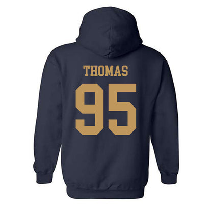 Georgia Tech - NCAA Football : Tawfiq Thomas - Classic Shersey Hooded Sweatshirt-1
