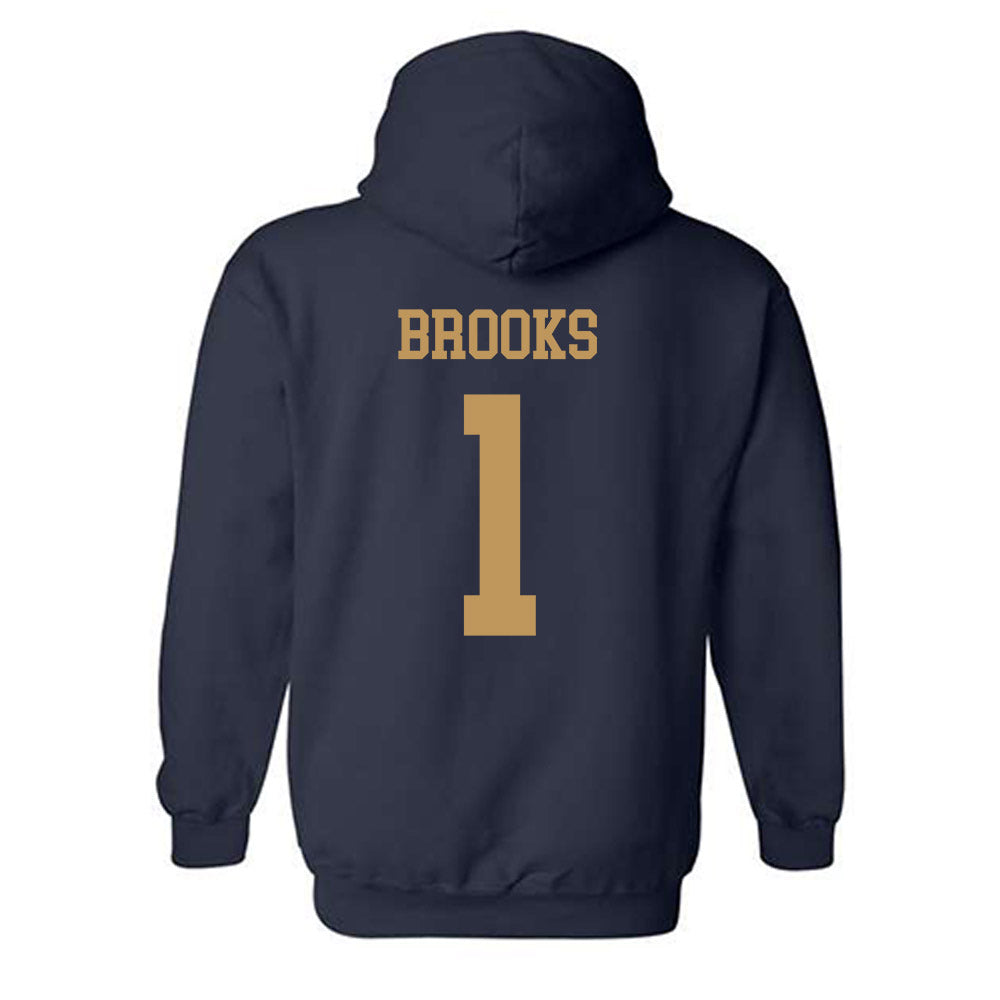 Georgia Tech - NCAA Football : LaMiles Brooks - Classic Shersey Hooded Sweatshirt-1