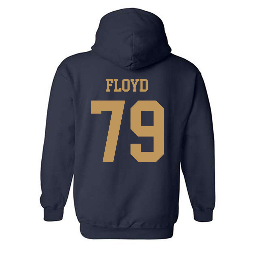 Georgia Tech - NCAA Football : Jordan Floyd - Classic Shersey Hooded Sweatshirt-1