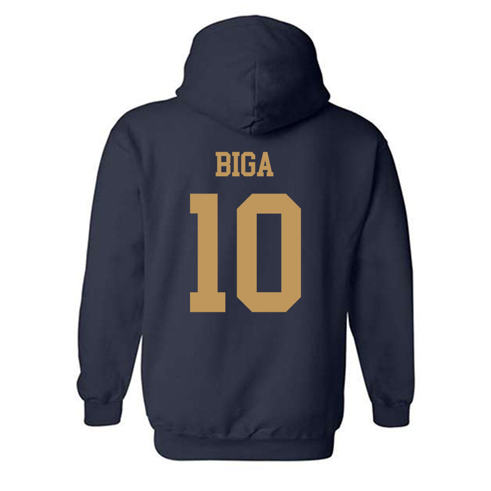 Georgia Tech - NCAA Baseball : James Biga - Classic Shersey Hooded Sweatshirt-1