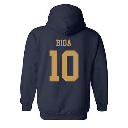 Georgia Tech - NCAA Baseball : James Biga - Classic Shersey Hooded Sweatshirt-1