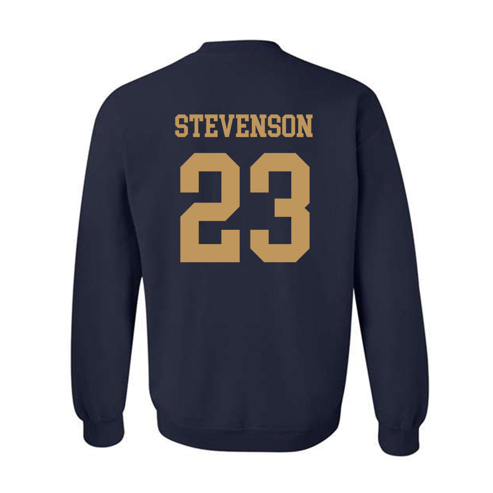 Georgia Tech - NCAA Football : Traeviss Stevenson - Classic Shersey Crewneck Sweatshirt-1