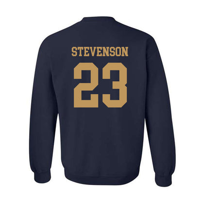 Georgia Tech - NCAA Football : Traeviss Stevenson - Classic Shersey Crewneck Sweatshirt-1