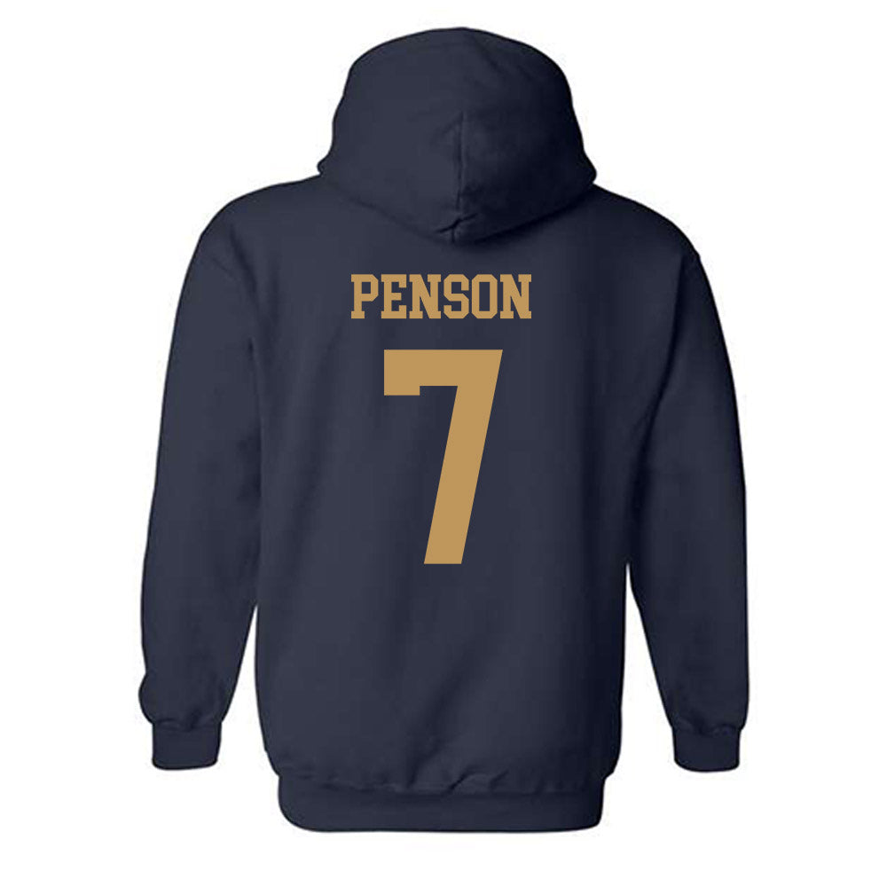 Georgia Tech - NCAA Football : Dalen Penson - Classic Shersey Hooded Sweatshirt-1