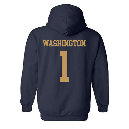 Georgia Tech - NCAA Men's Basketball : Lamar Washington - Classic Shersey Hooded Sweatshirt-1