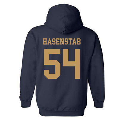 Georgia Tech - NCAA Baseball : Riley Hasenstab - Classic Shersey Hooded Sweatshirt-1