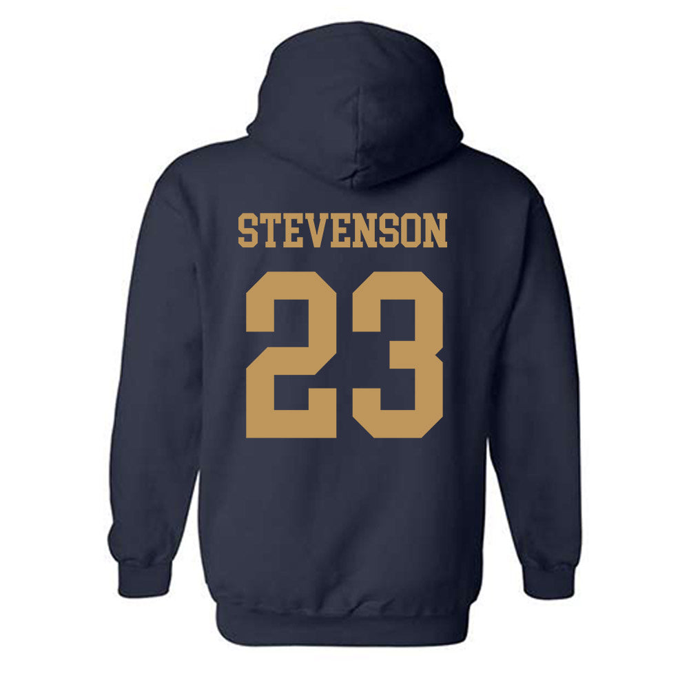 Georgia Tech - NCAA Football : Traeviss Stevenson - Classic Shersey Hooded Sweatshirt-1