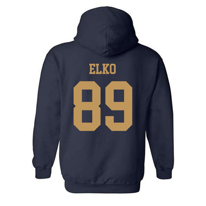 Georgia Tech - NCAA Football : Chris Elko - Classic Shersey Hooded Sweatshirt-1