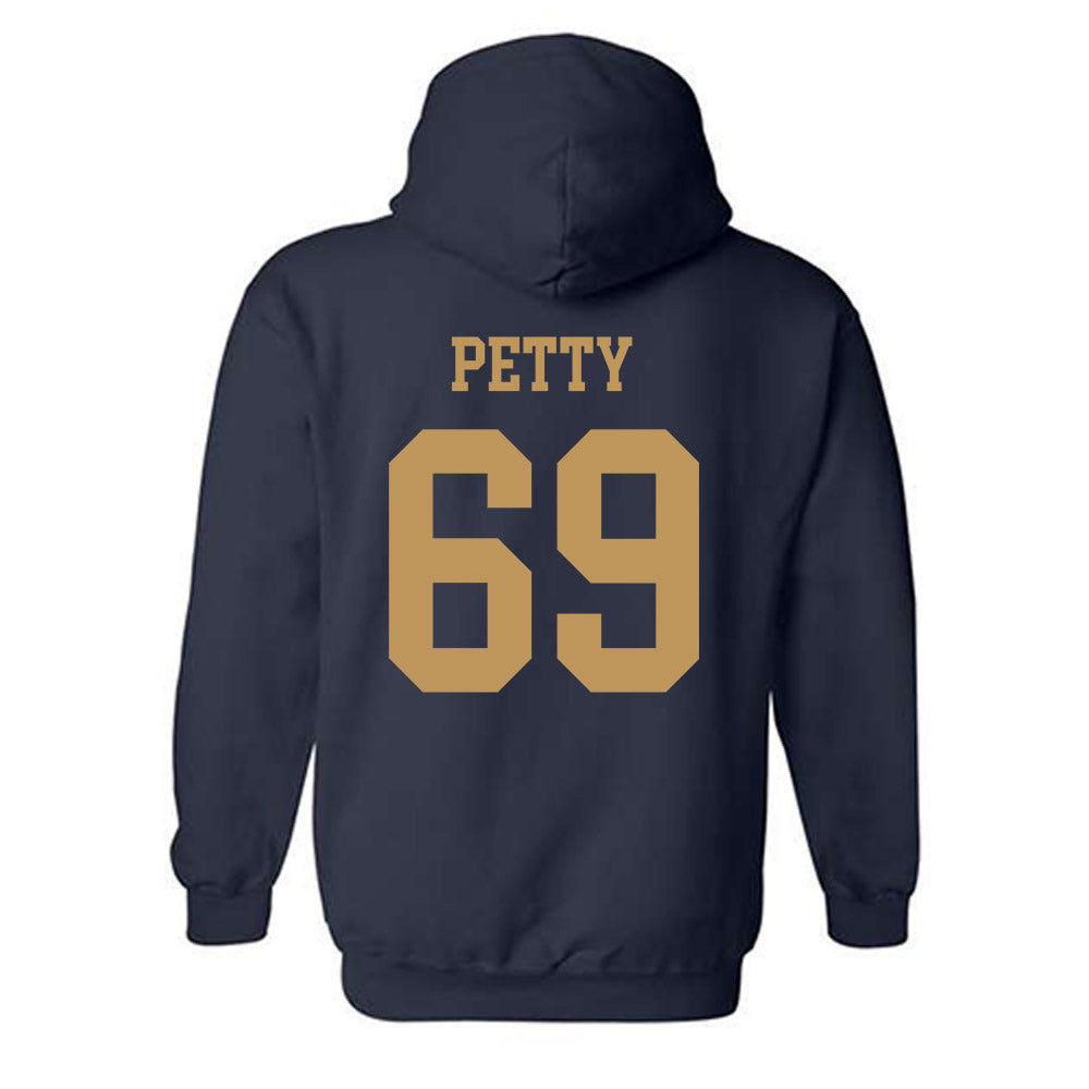 Georgia Tech - NCAA Football : Josh Petty - Classic Shersey Hooded Sweatshirt-1