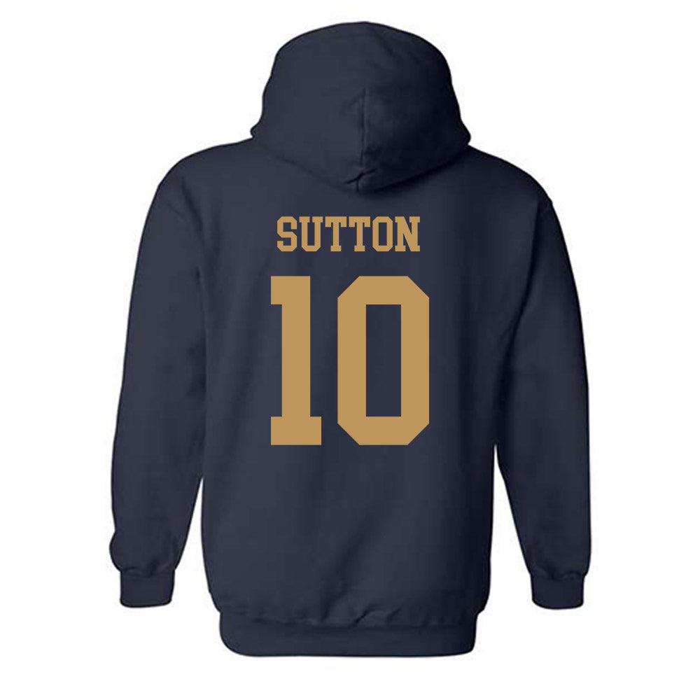 Georgia Tech - NCAA Men's Basketball : Darrions Sutton - Classic Shersey Hooded Sweatshirt-1