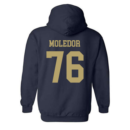 Georgia Tech - NCAA Football : Krew Moledor - Classic Shersey Hooded Sweatshirt-1