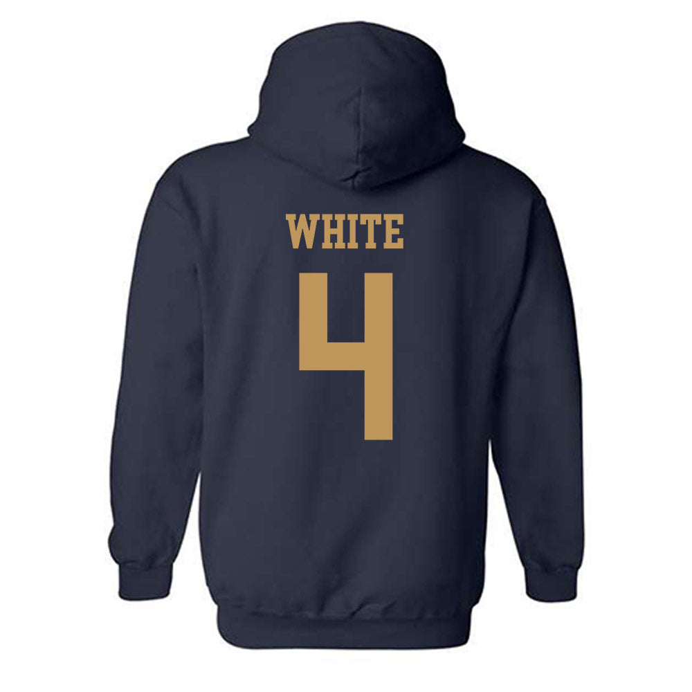 Georgia Tech - NCAA Football : Daiquan White - Classic Shersey Hooded Sweatshirt-1