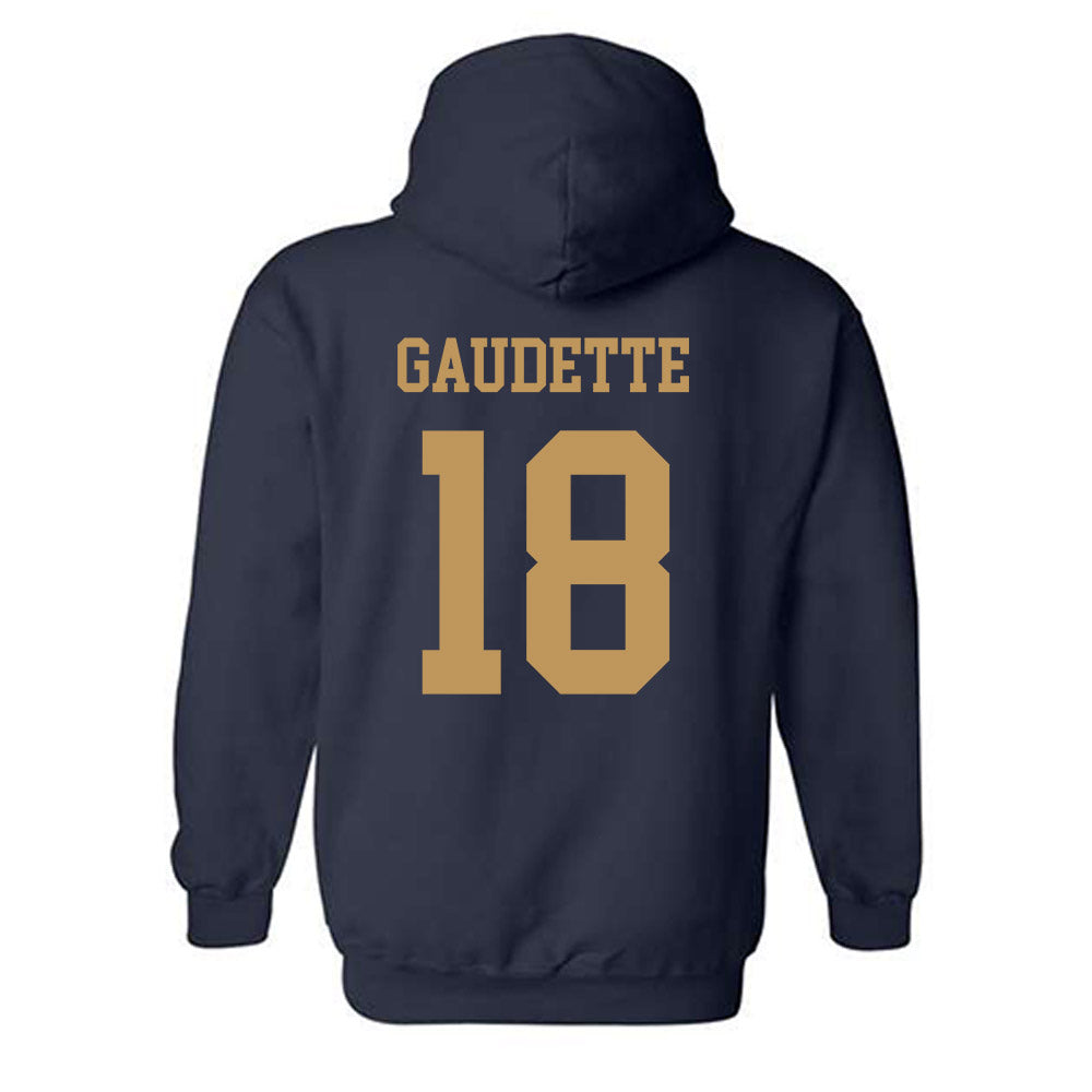 Georgia Tech - NCAA Baseball : Caden Gaudette - Classic Shersey Hooded Sweatshirt-1