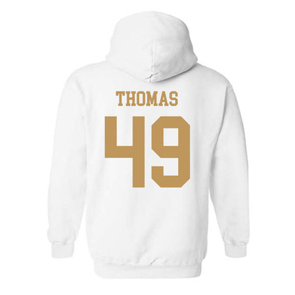 Georgia Tech - NCAA Football : Ronnie Thomas - Classic Shersey Hooded Sweatshirt-1