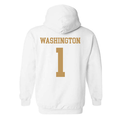 Georgia Tech - NCAA Men's Basketball : Lamar Washington - Classic Shersey Hooded Sweatshirt-1