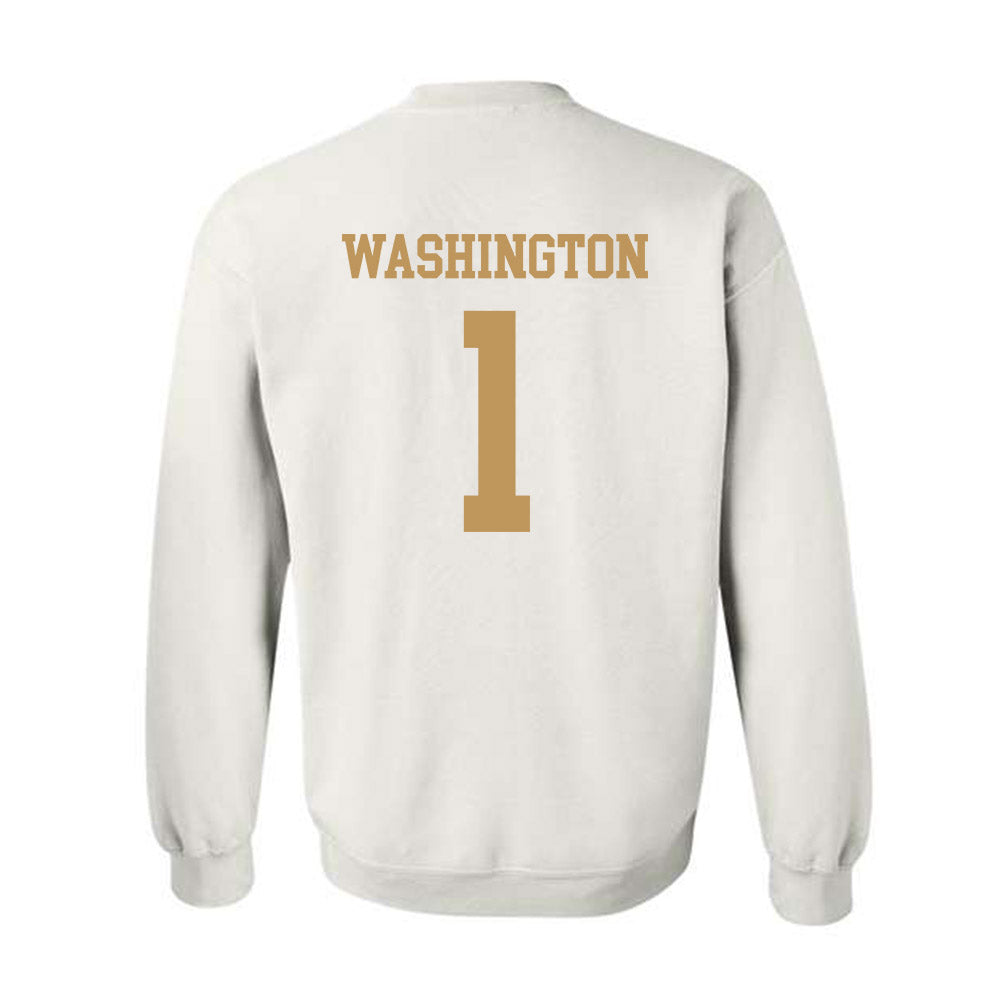 Georgia Tech - NCAA Men's Basketball : Lamar Washington - Classic Shersey Crewneck Sweatshirt-1