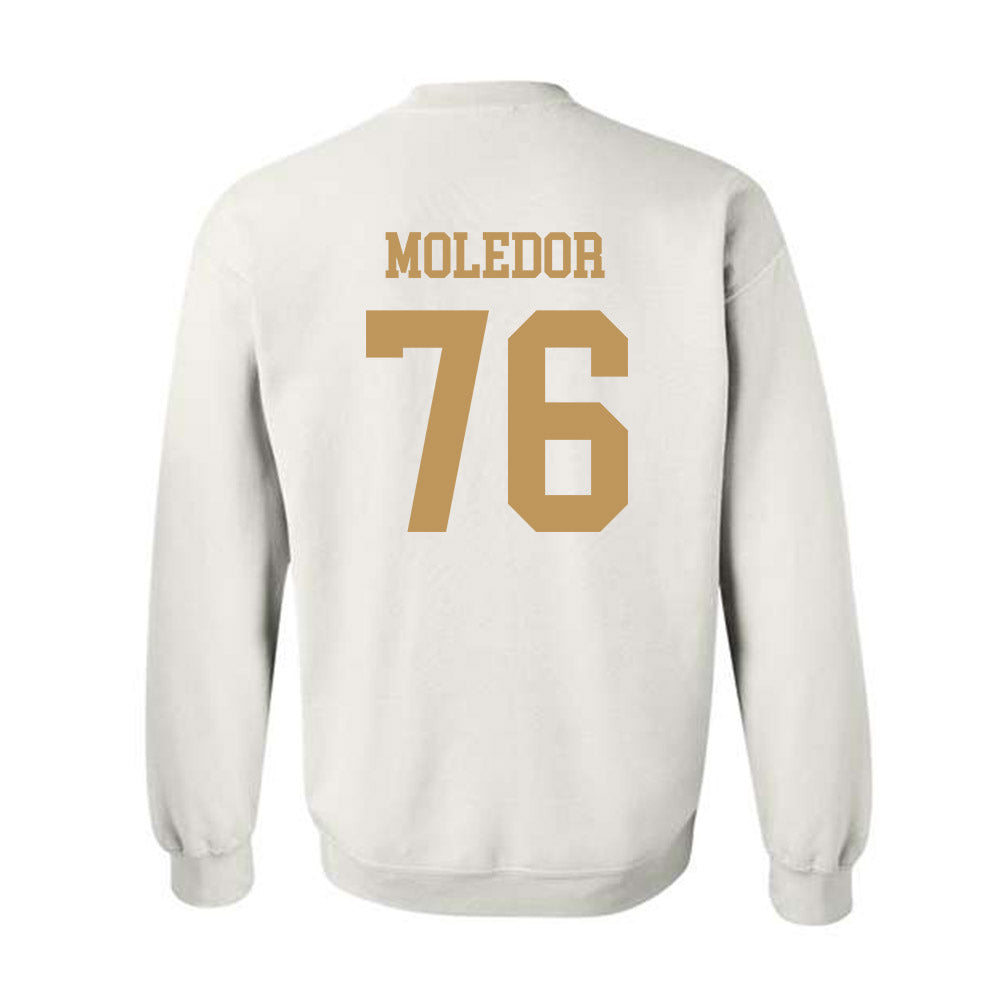 Georgia Tech - NCAA Football : Krew Moledor - Classic Shersey Crewneck Sweatshirt-1
