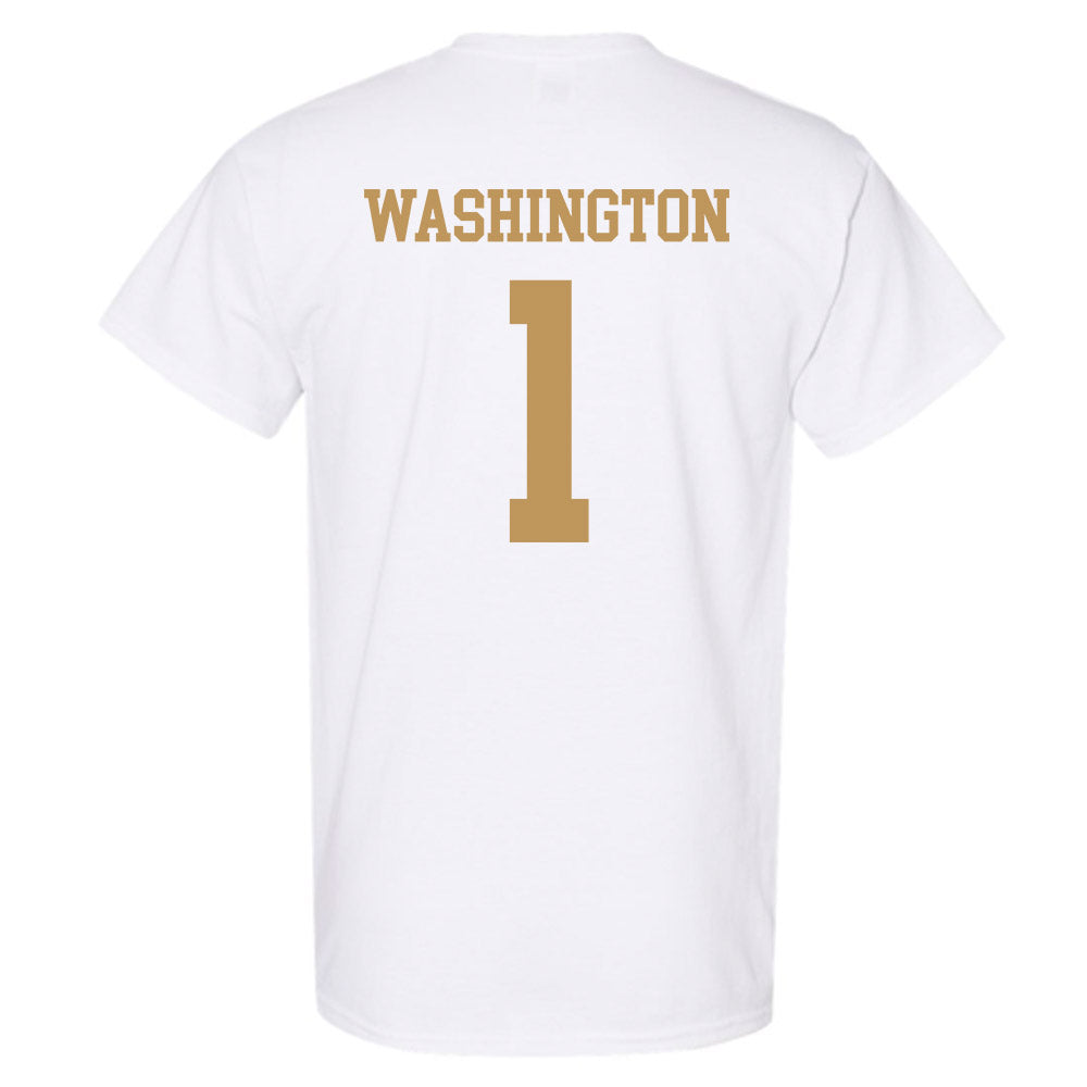 Georgia Tech - NCAA Men's Basketball : Lamar Washington - Classic Shersey T-Shirt-1