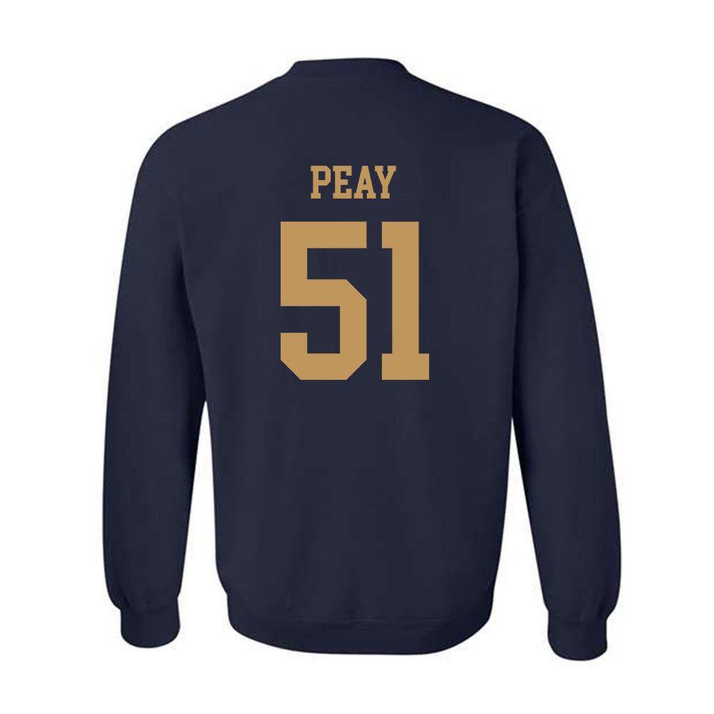 Georgia Tech - NCAA Football : Kevin Peay - Classic Shersey Crewneck Sweatshirt-1