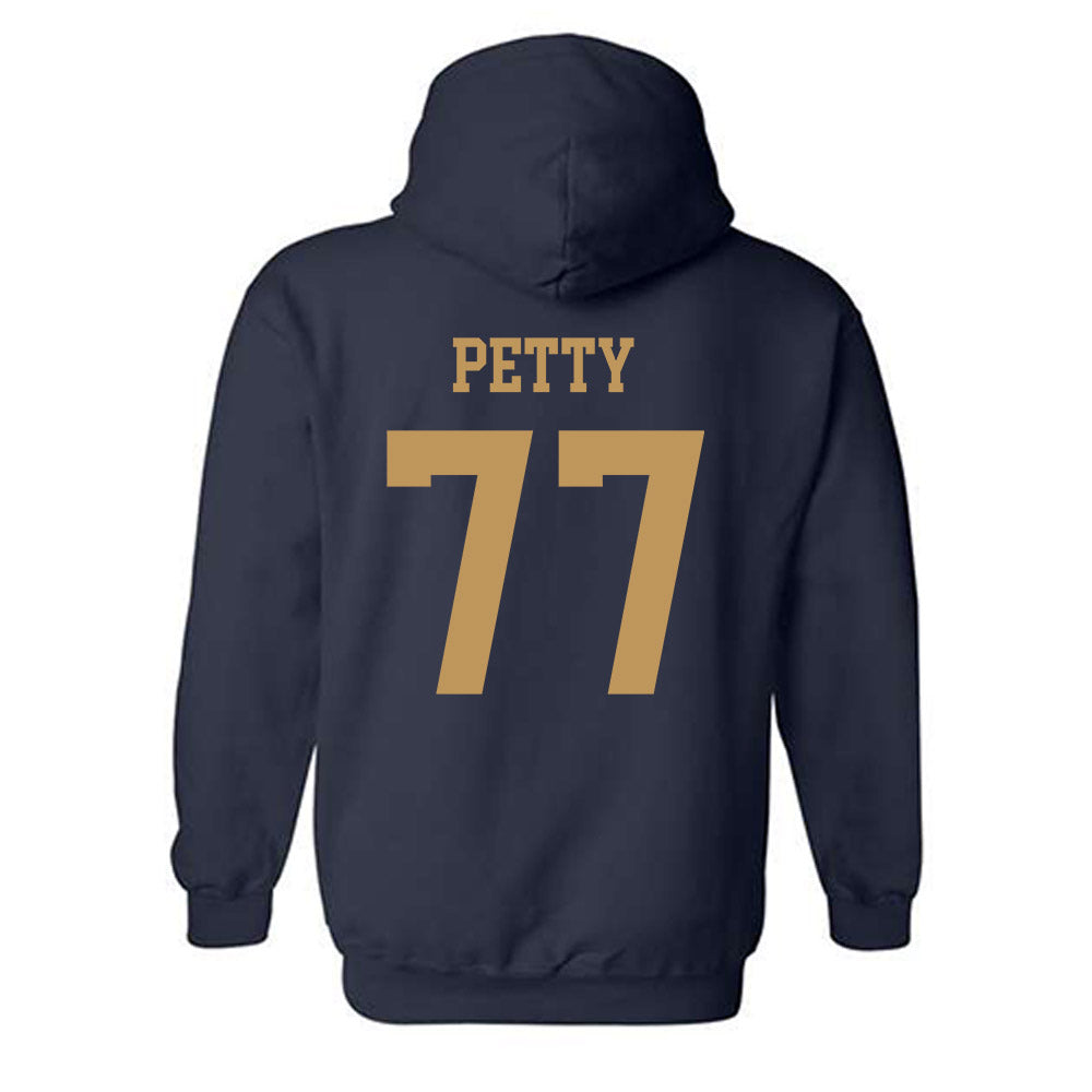 Georgia Tech - NCAA Football : Josh Petty - Classic Shersey Hooded Sweatshirt-1