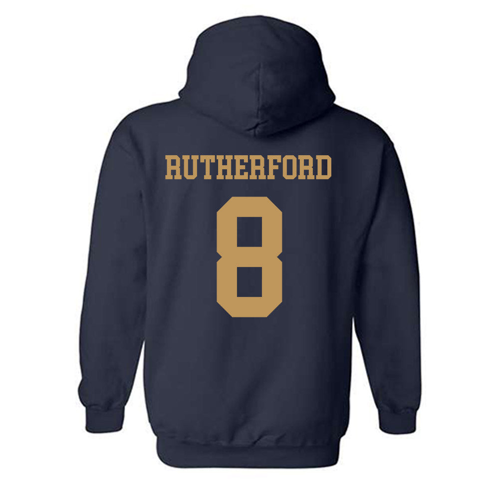 Georgia Tech - NCAA Football : Malik Rutherford - Classic Shersey Hooded Sweatshirt-1