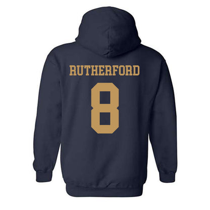 Georgia Tech - NCAA Football : Malik Rutherford - Classic Shersey Hooded Sweatshirt-1